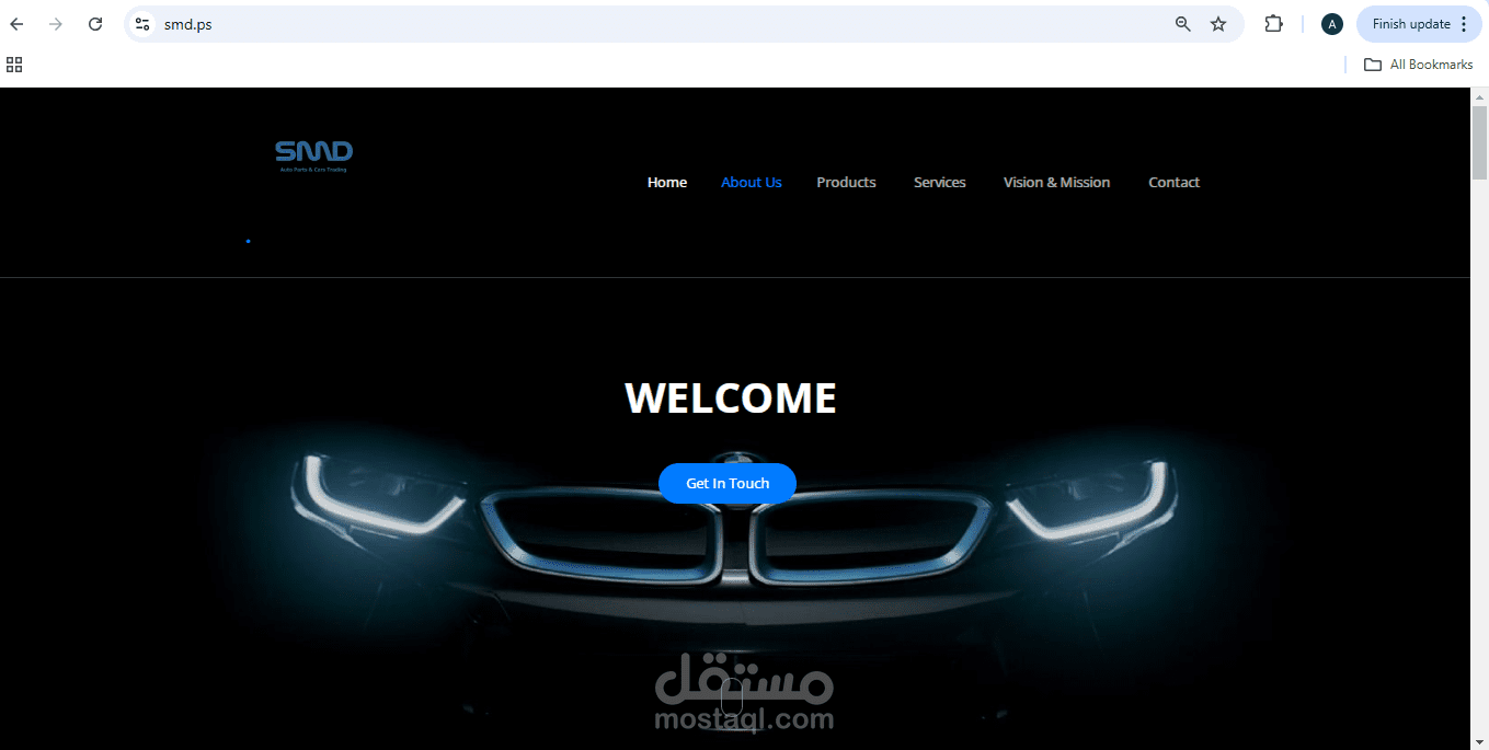 تصميم موقع تعريفي خاص بالشركة