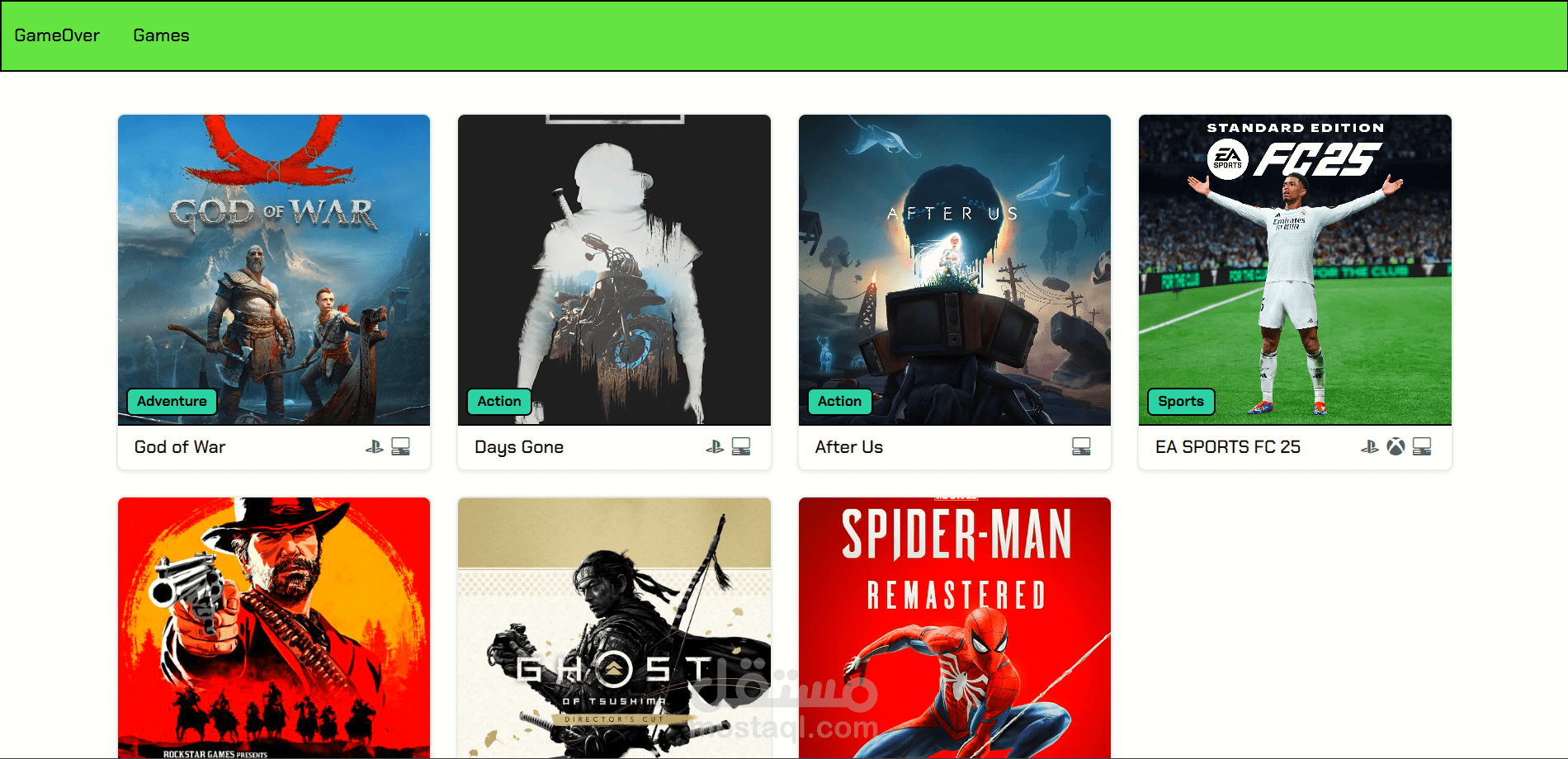 GameOver - Video Game Management System