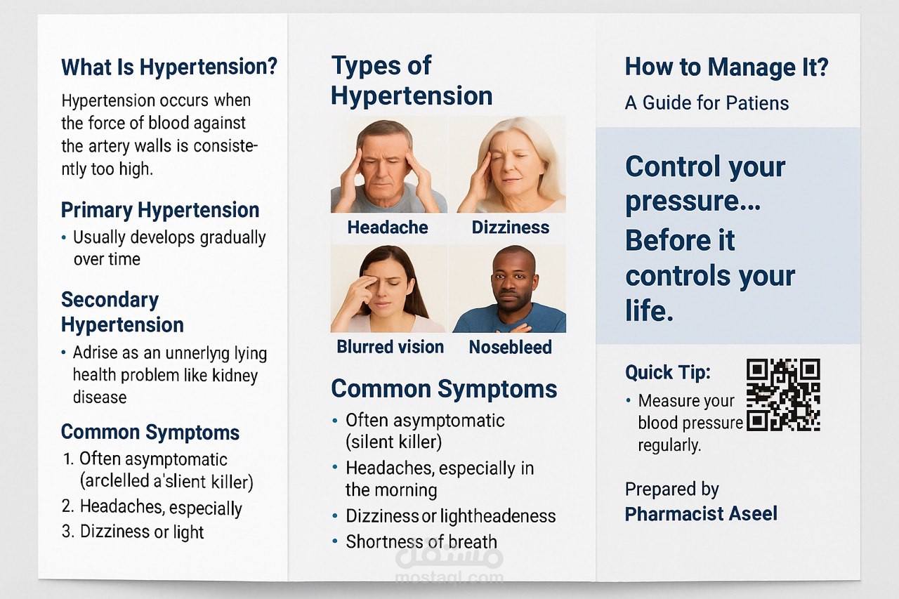 Educational Medical Brochure about Hypertension