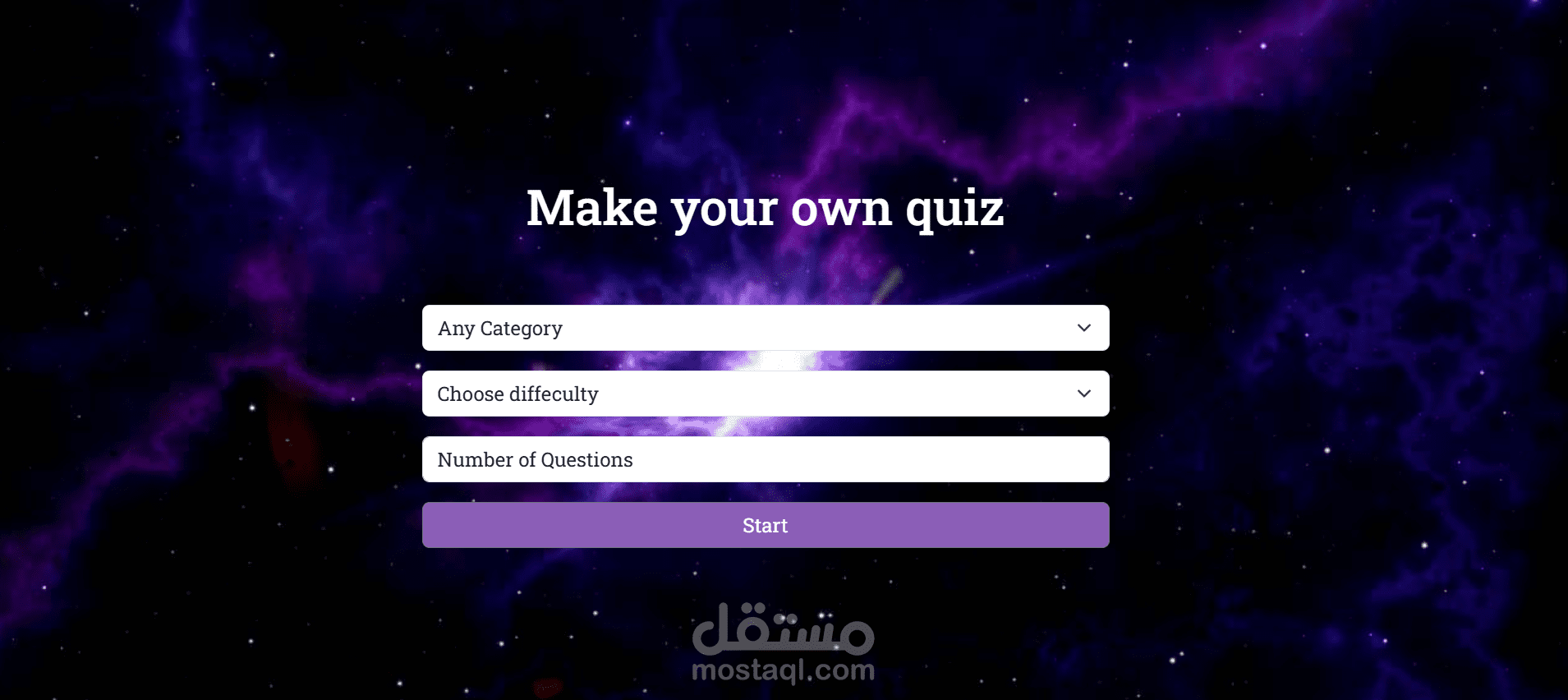 تطبيق اختبارات تفاعلي باستخدام JavaScript وAPI خارجي