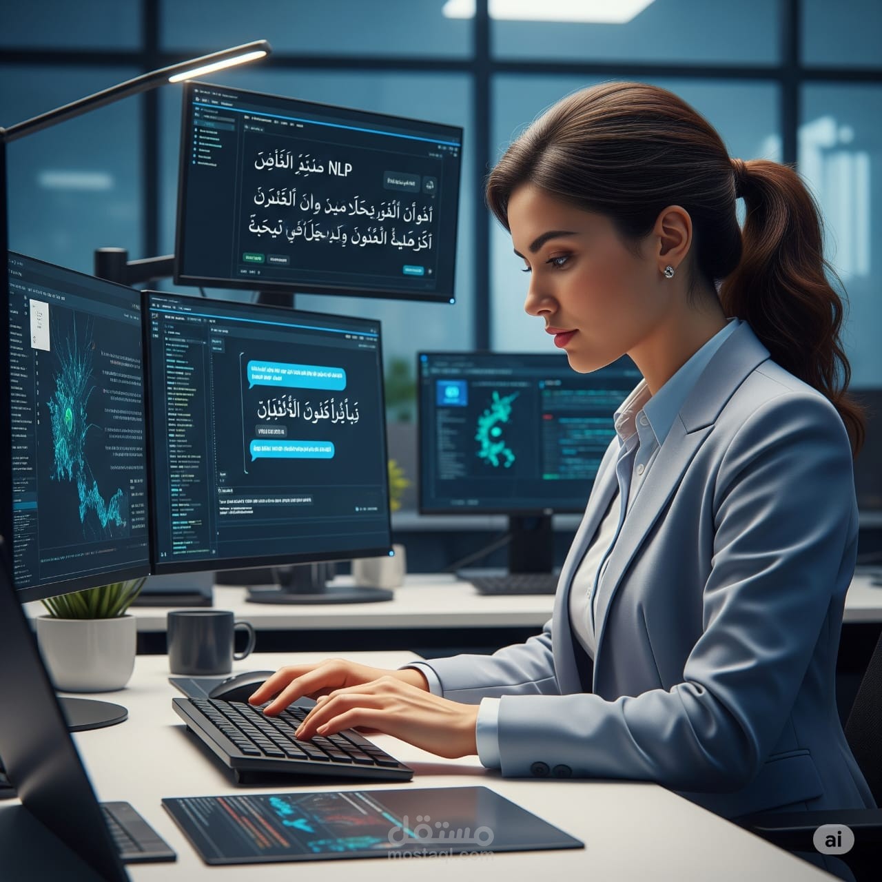 مدرب للذكاء الاصطناعي باللغة العربية
