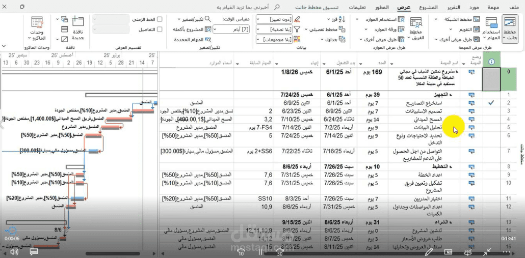 MS project training