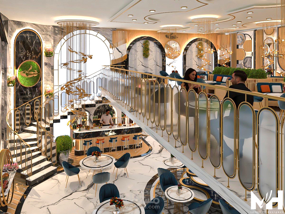 مشروع مطعم Dream Food – تصميم داخلي مودرن