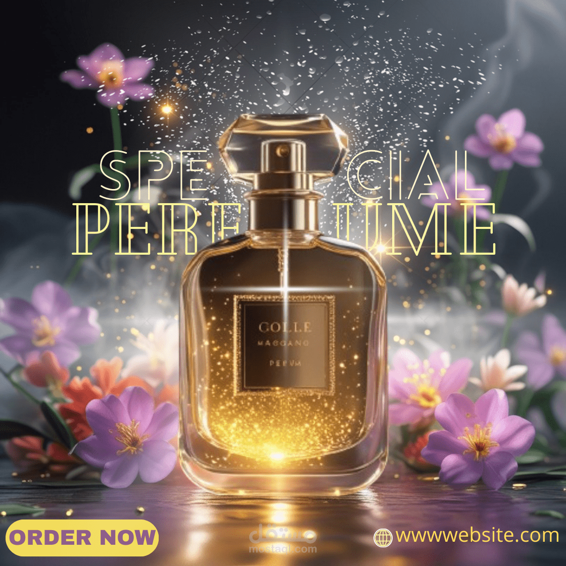 تصميم إعلاني احترافي لعطر