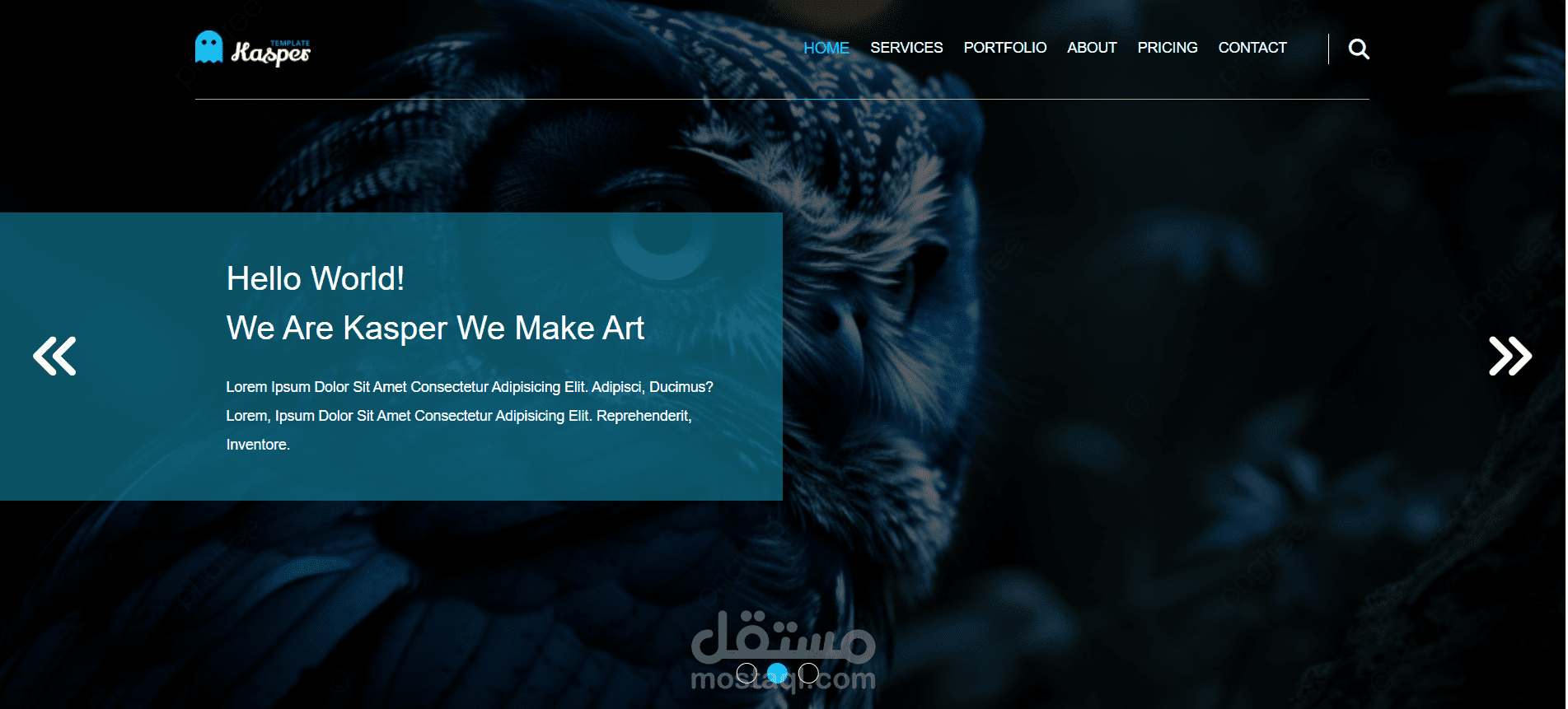 موقع شركة خدمات احترافي (Business Website - Kasper Style)