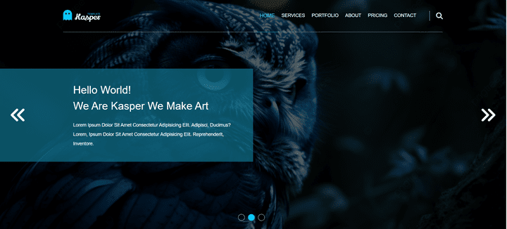 موقع شركة خدمات احترافي (Business Website - Kasper Style)