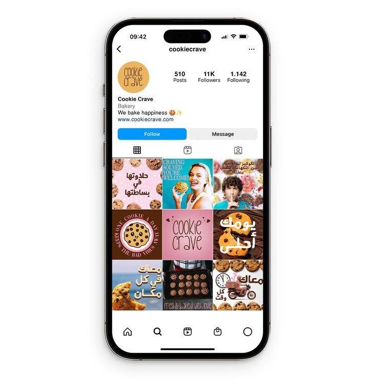 Social Media Designs For A Cookie Brand