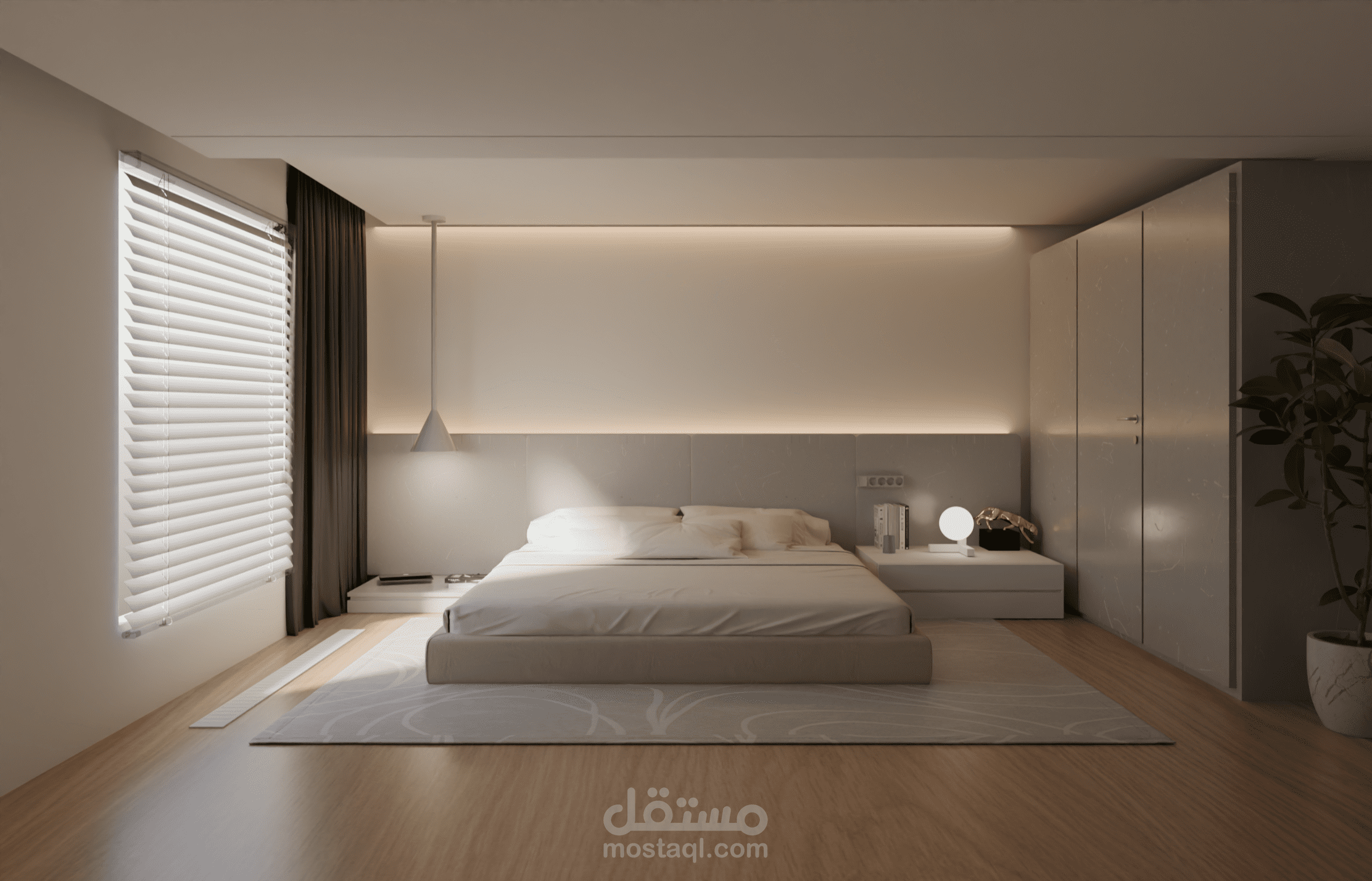 Interior bed room (advanced rendering)