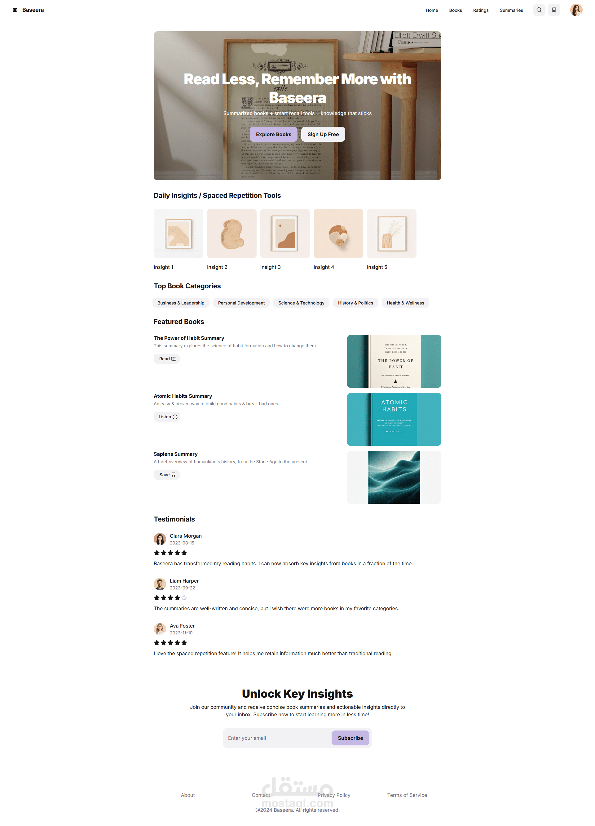 Book Summary Web App