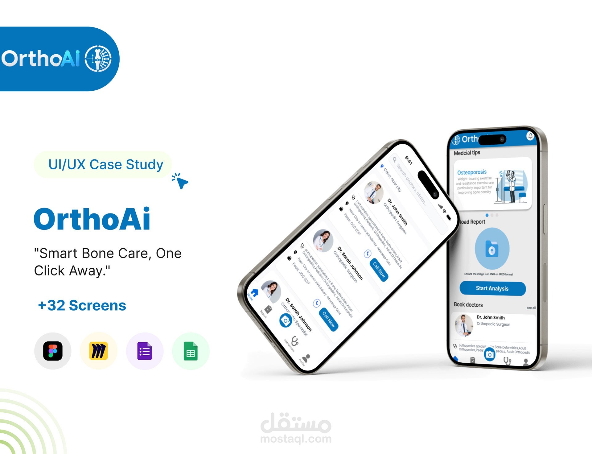 Orthoai mobile app ui/ux