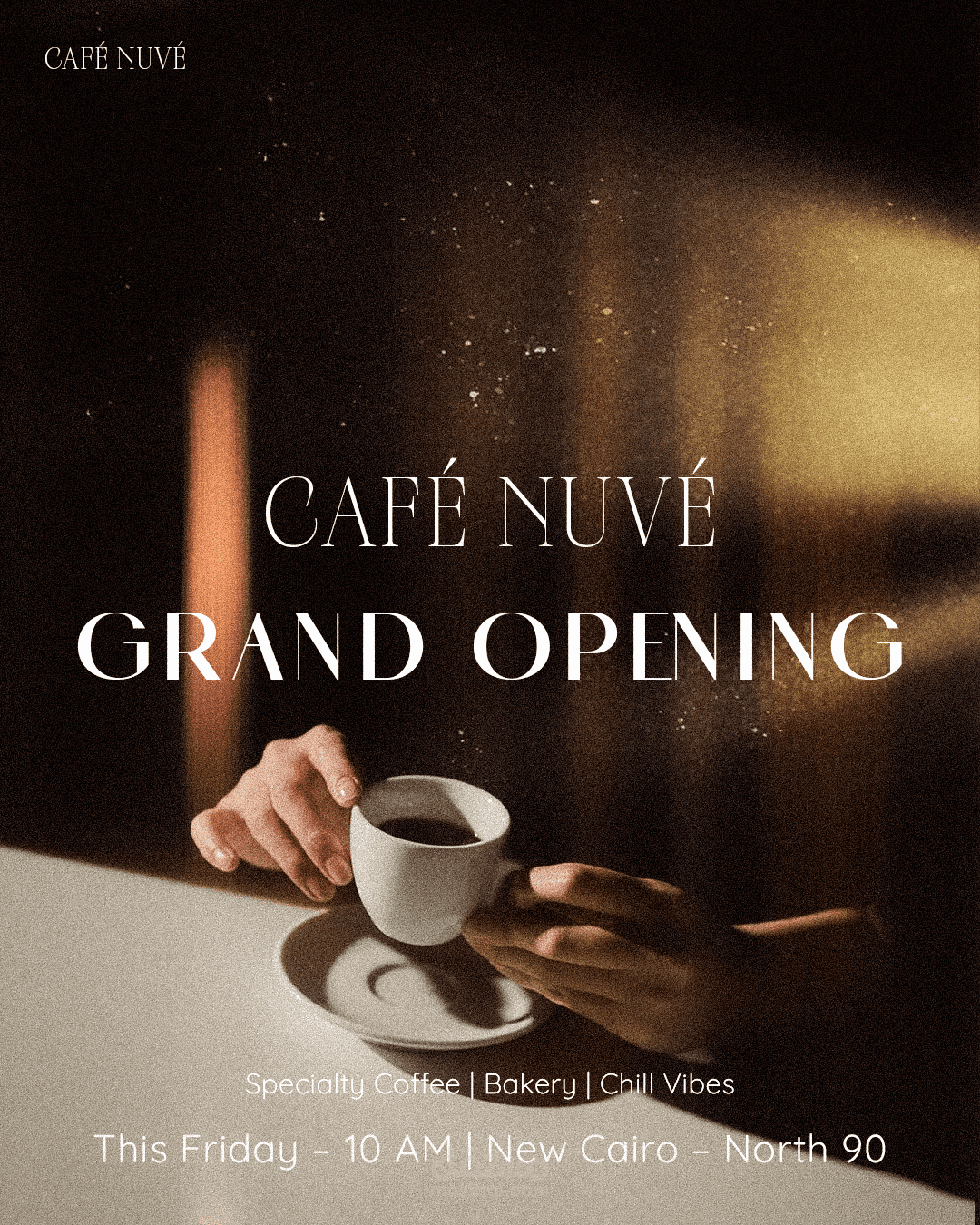 تصميم محتوى بصري لمنشورات Café Nave على وسائل التواصل