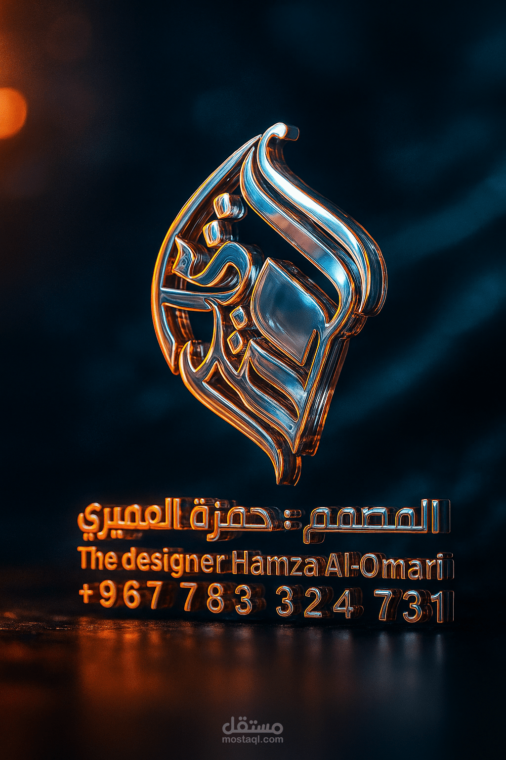 تصميم شعار أحترافي 3D