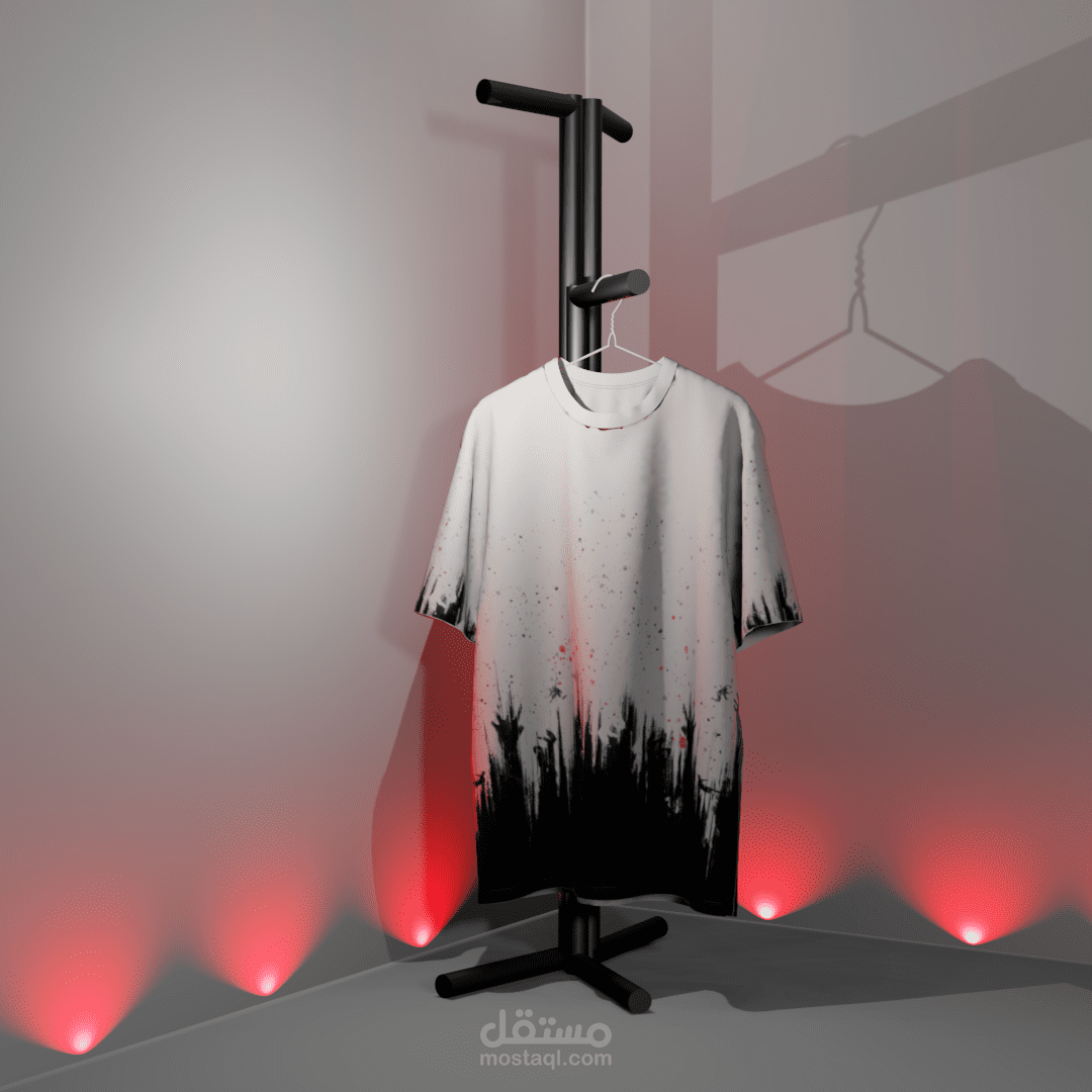 Realistic 3D T-Shirt with Original Custom Design