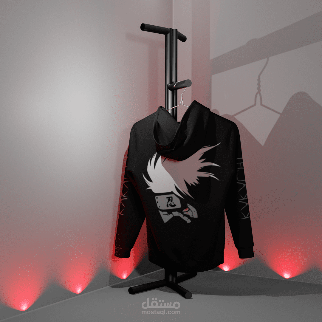 Realistic 3D Kakashi Hoodie with Original Custom Design