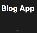 Blog app