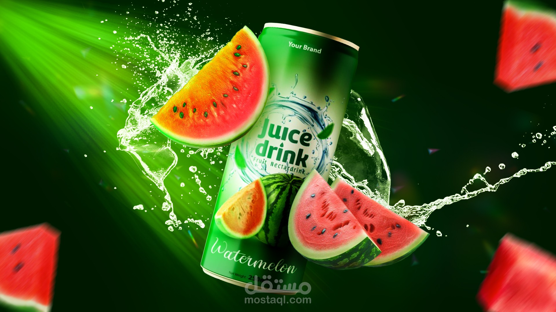 Watermelon juice drink