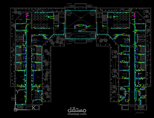 مشروع تصميم وتنفيذ الأنظمة الكهربائية لمبنى إداري