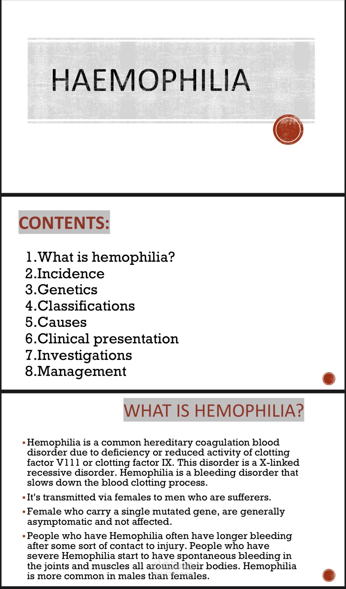 Hemophilia