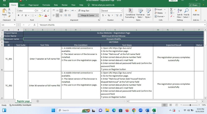 Manual Testing of GoBus Website – Registration Page
