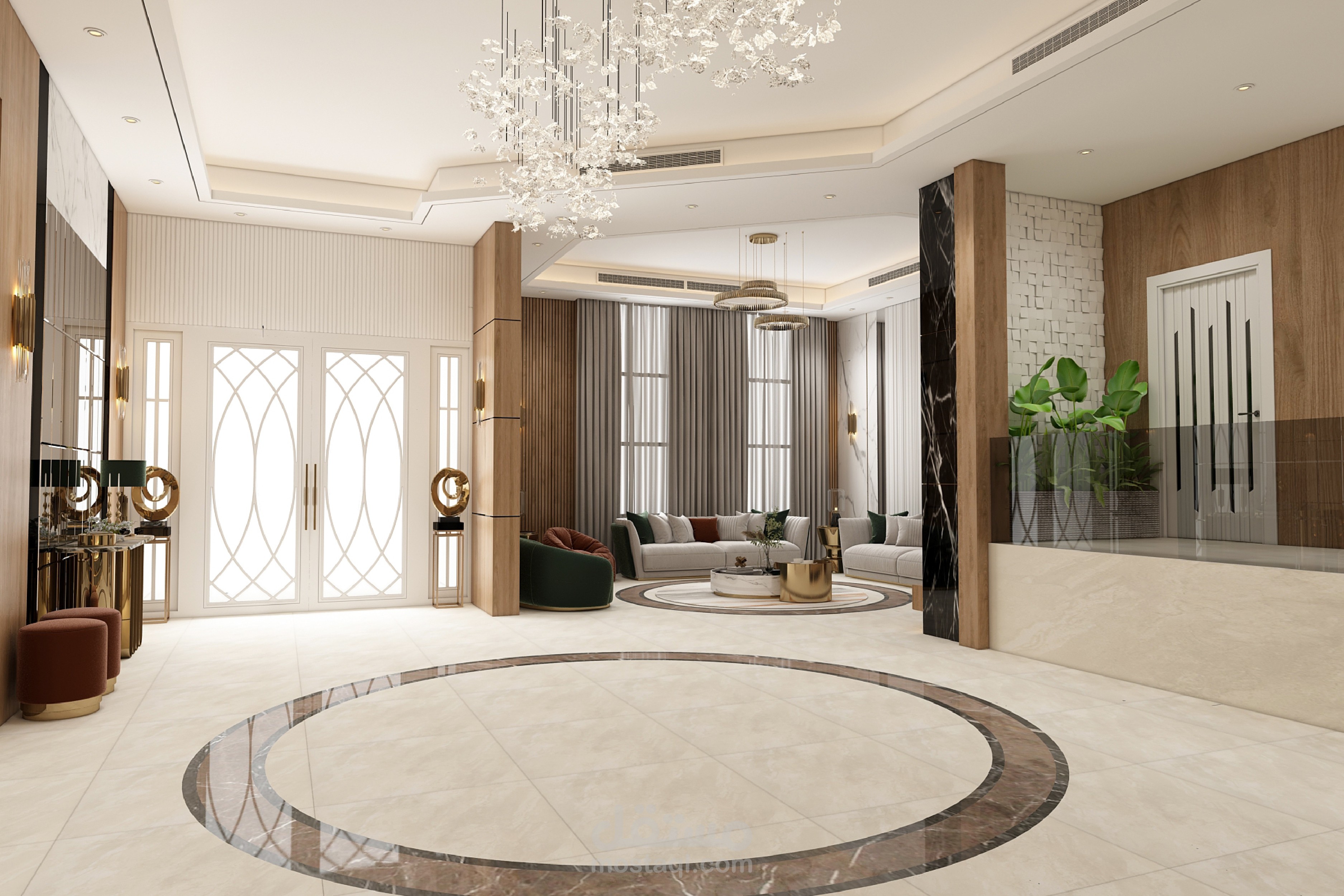 تصميم مدخل فيلا في الامارات