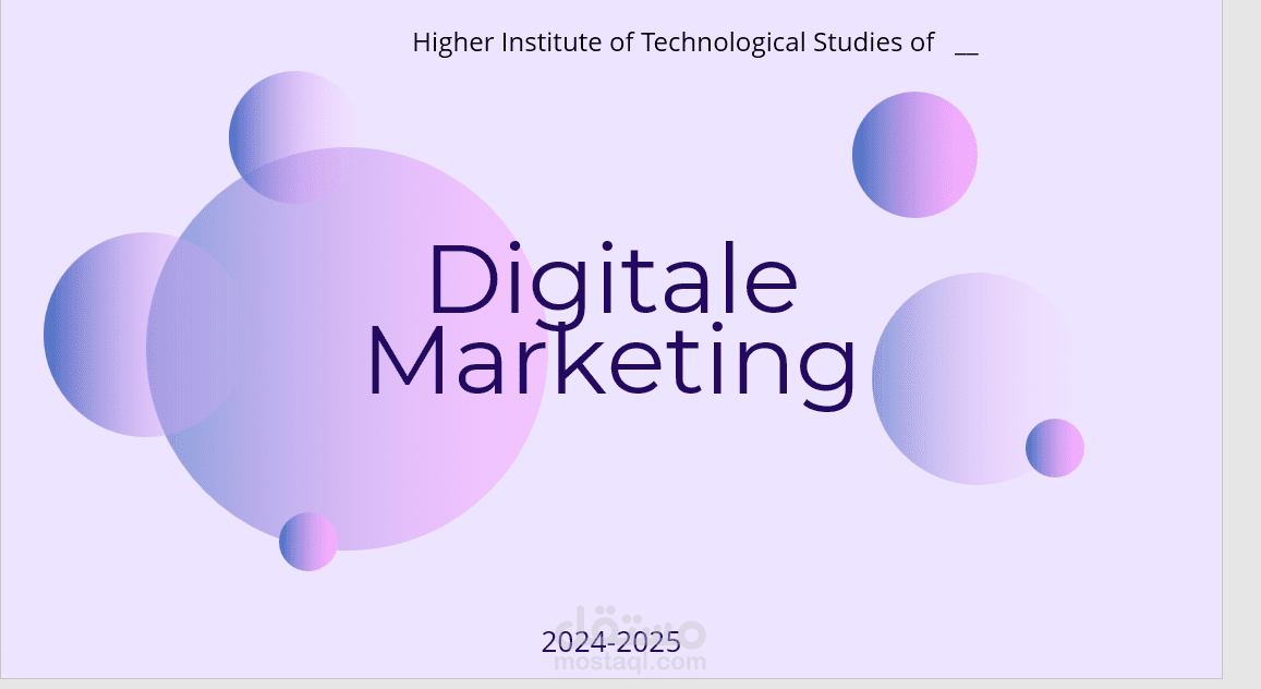 Digital Marketing Presentation