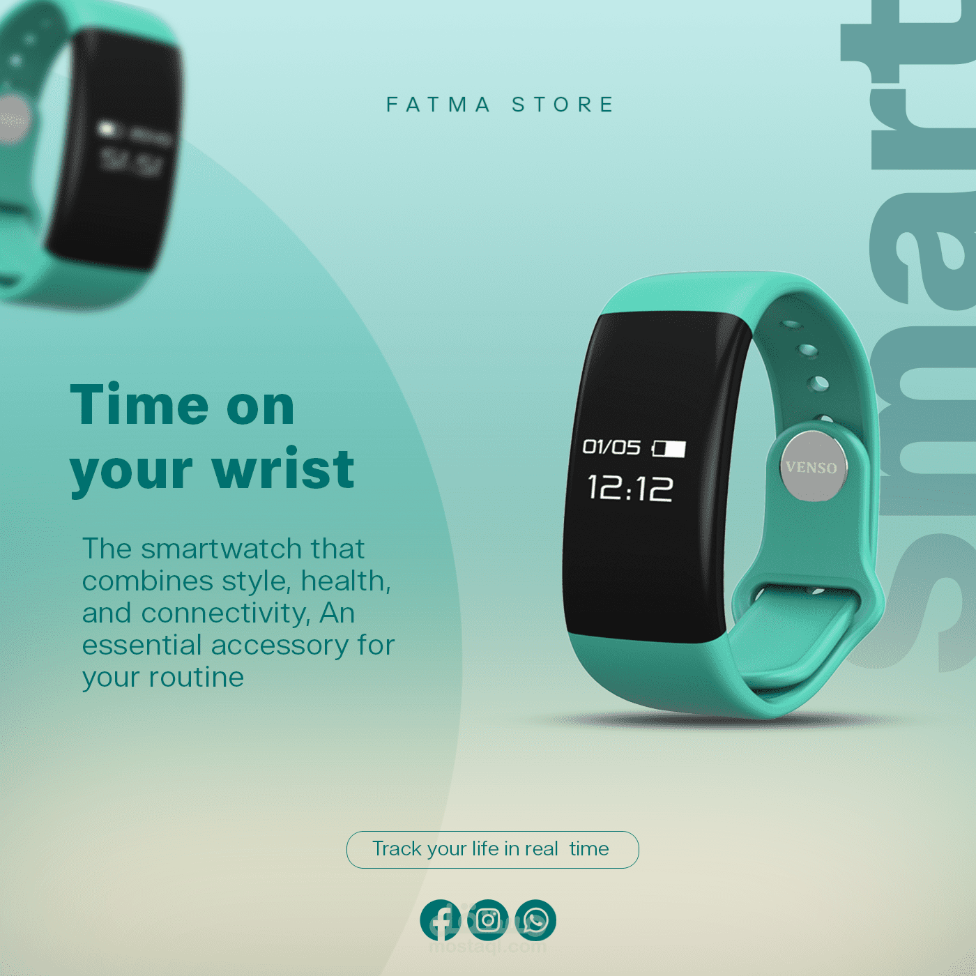 تصميم ساعة ذكية | Smartwatch UI/UX Design