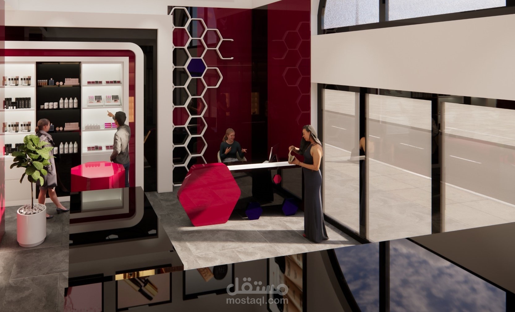 Bee Glow Storefront Design