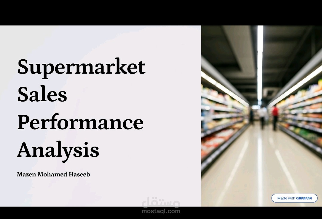 Advanced Supermarket Sales Dashboard