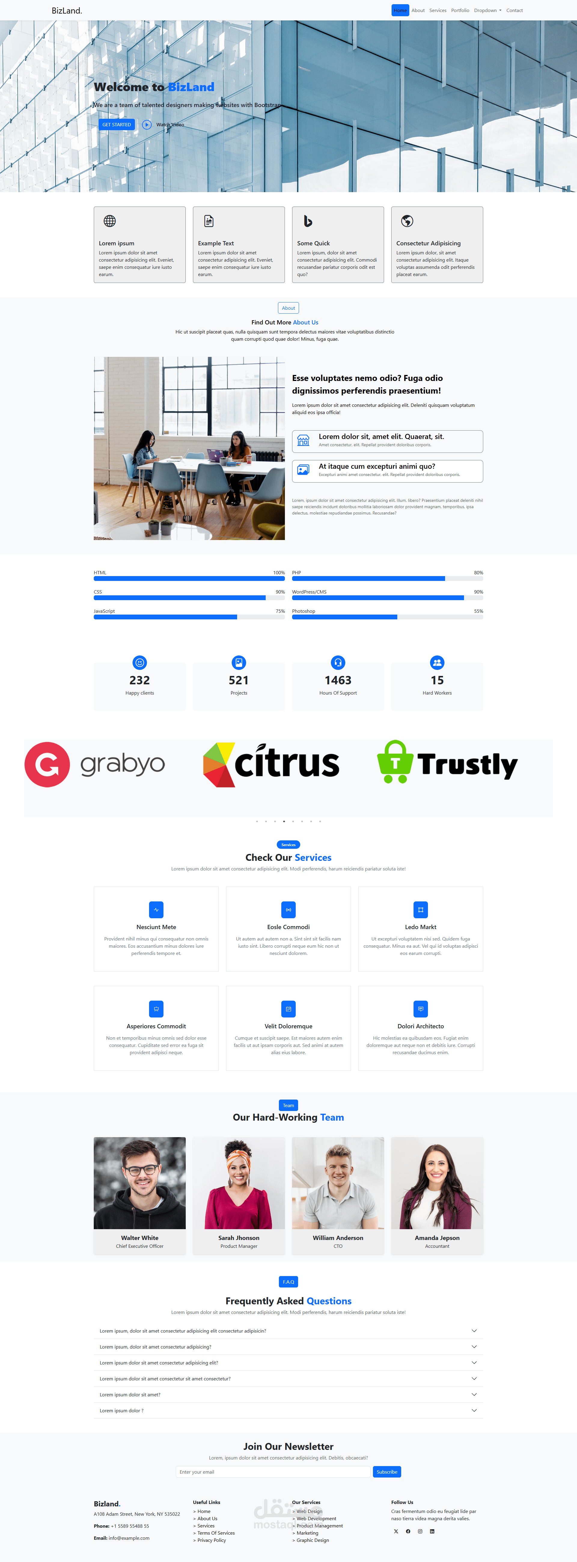 صفحة هبوط متجاوبة - Landing-Page