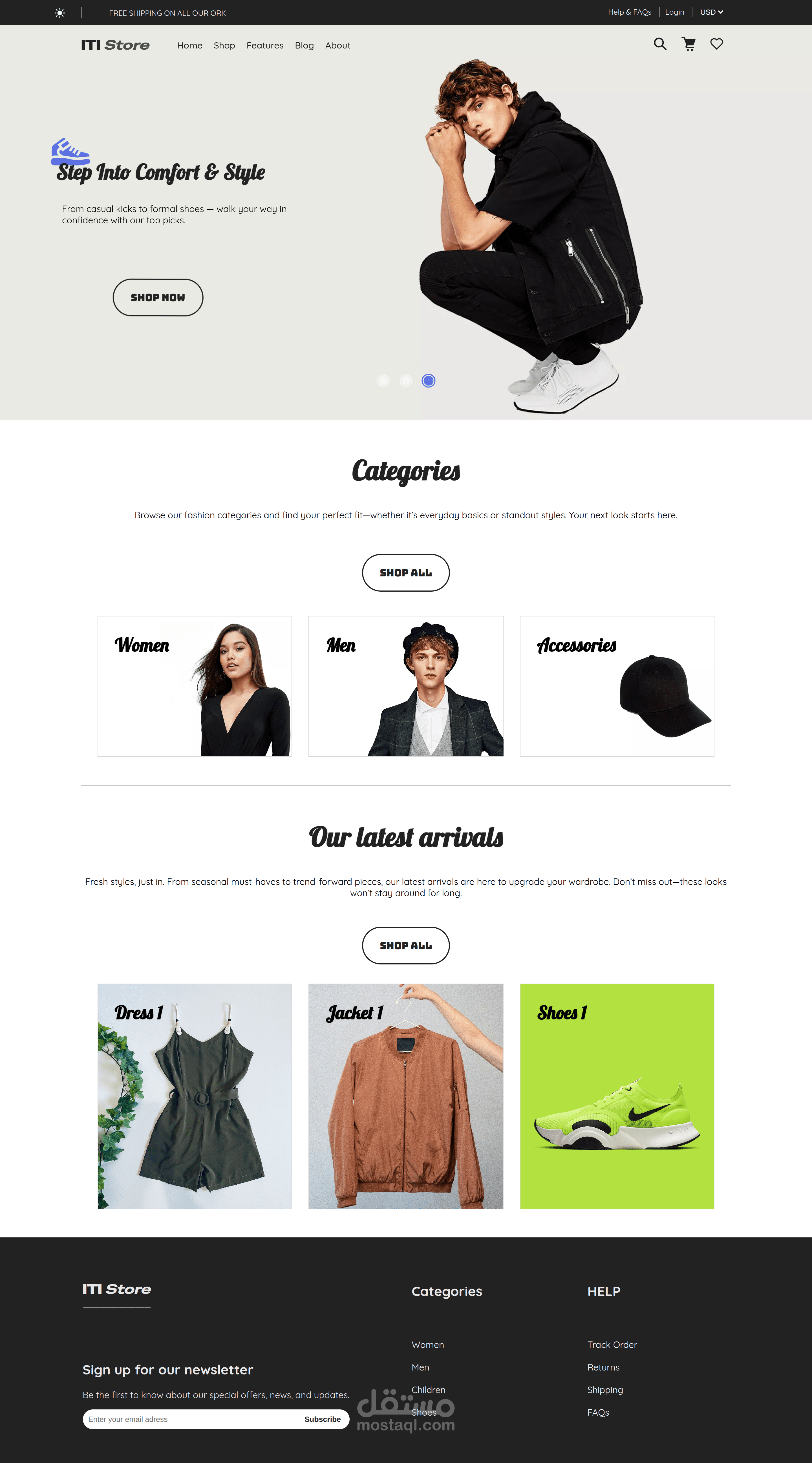 Ecommerce-Project موقع تسوق احترافى ديناميكى يشتمل على وسائل دفع مختلفة
