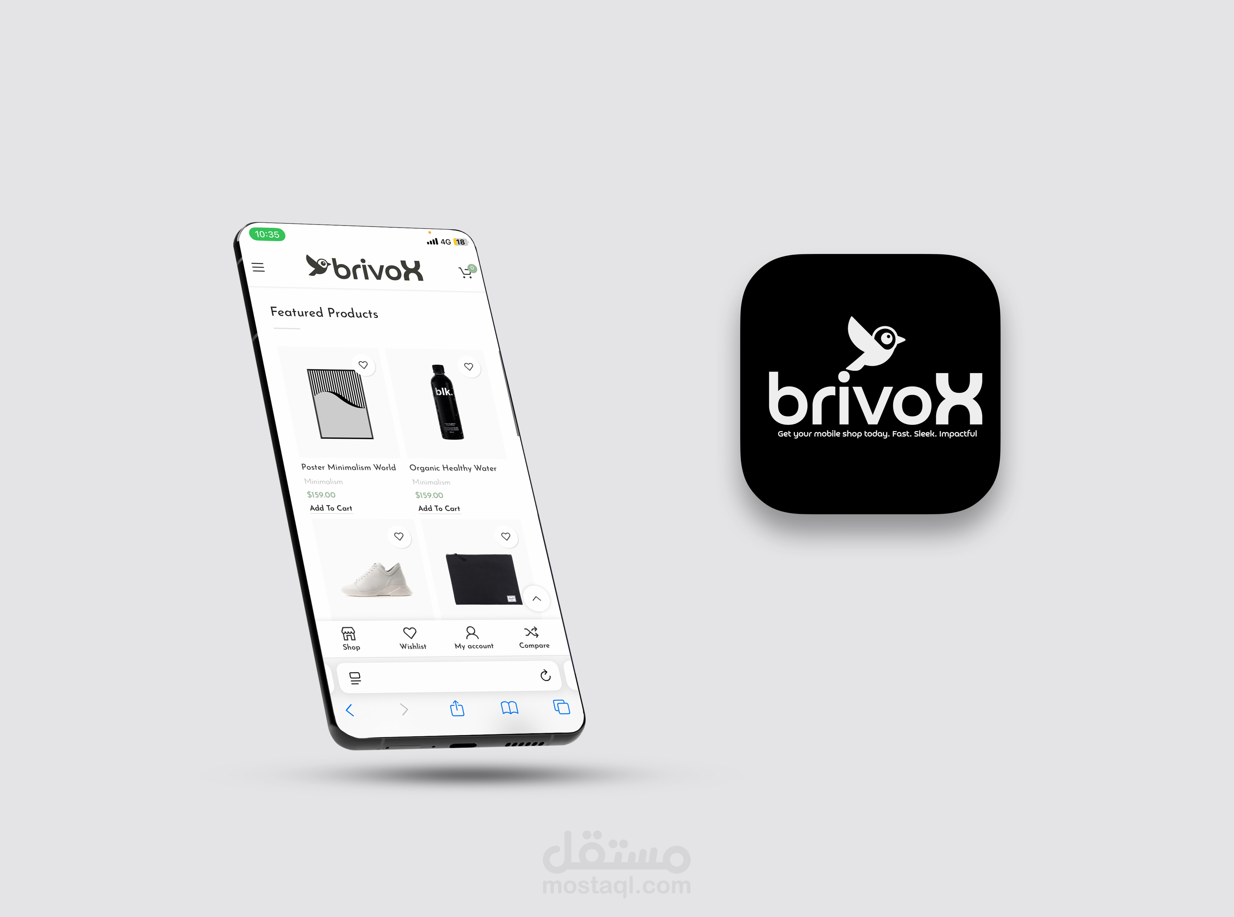 بناء منصه لانشاء المتاجر الالكترونية Brivox
