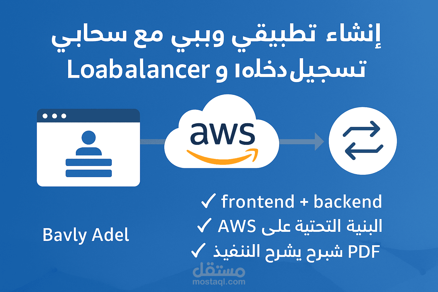 إنشاء تطبيق ويب سحابي مع تسجيل دخول وLoad Balancer