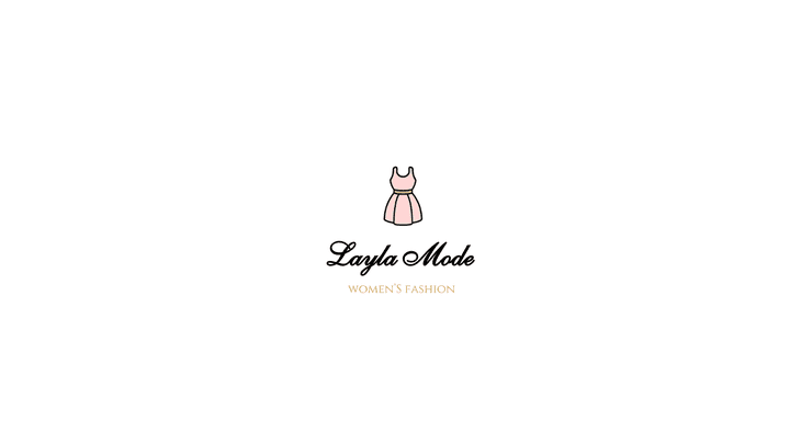 صميم لوجو أنثوي راقٍ لعلامة تجارية "Layla Mode"