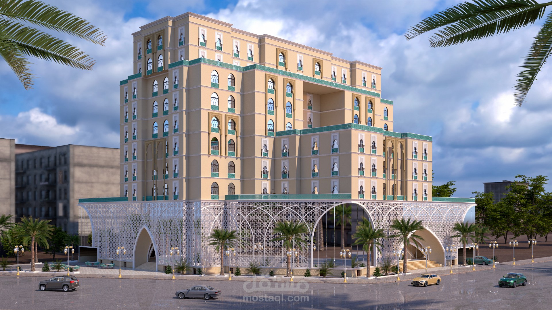 Islamic Style Mixed-Use Residential Building