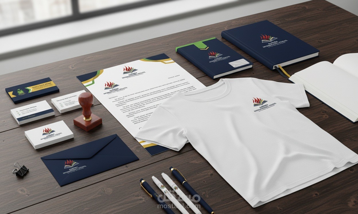 هوية بصرية و شعار ل Aurora International School