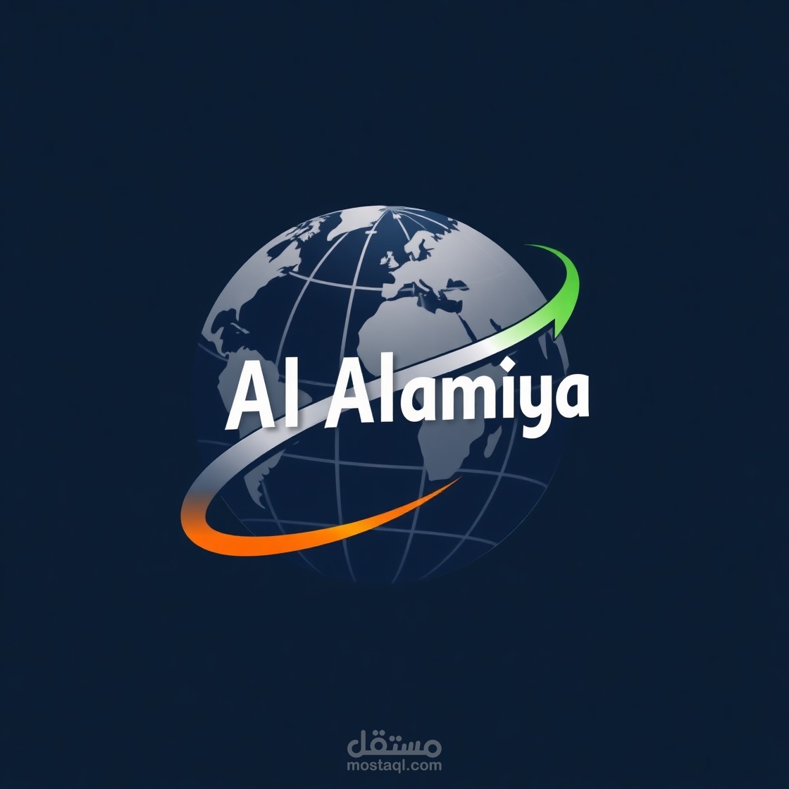 Modern Corporate Logo for "Rabet Al Alamiya" – Import & Export Company