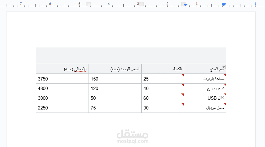 نموذج تحويل بيانات من صوره الي جدول منسق