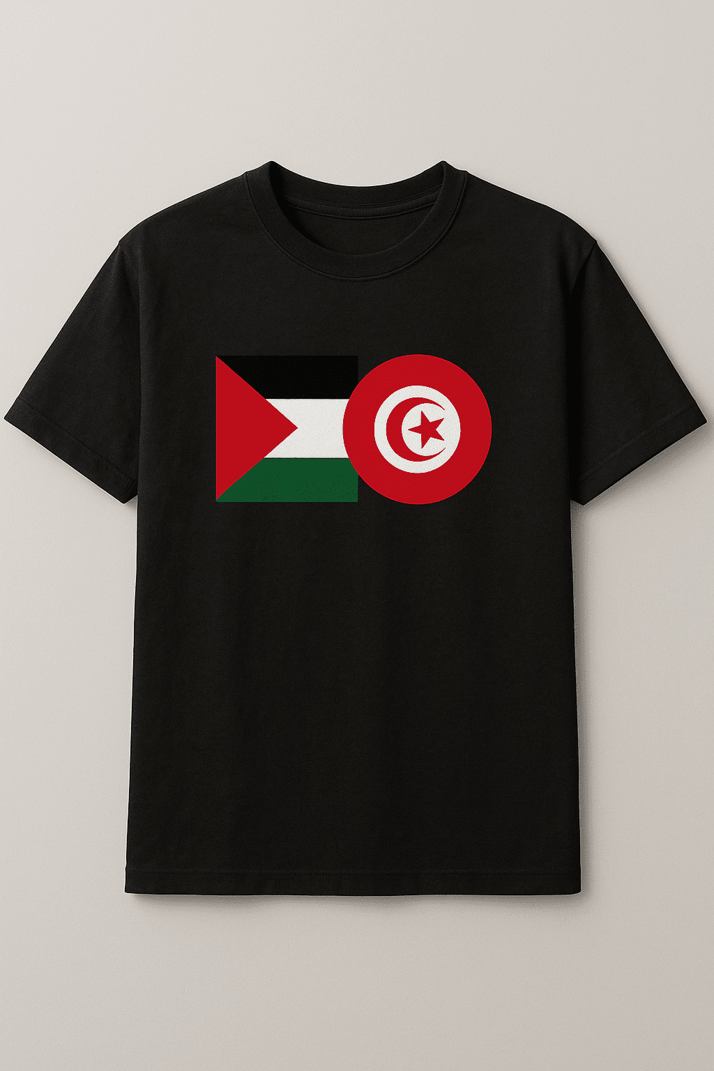 إعلان إبداعي لقميص أسود أنيق