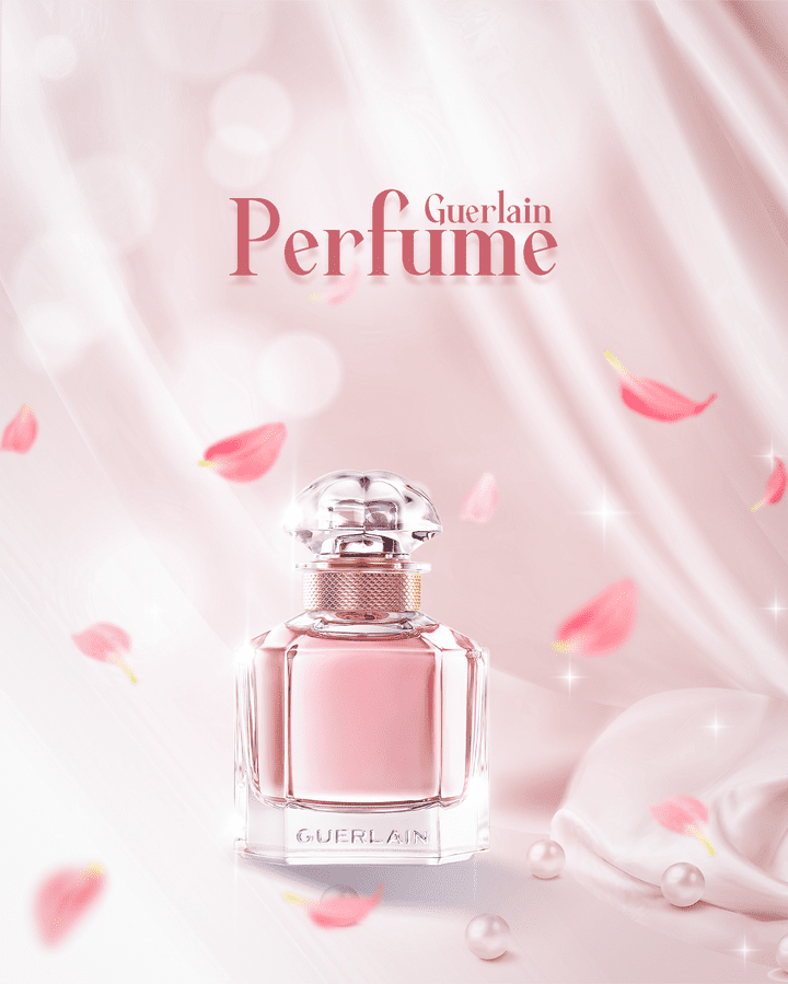 تصميم بوستر لعطر نسائي - Guerlain