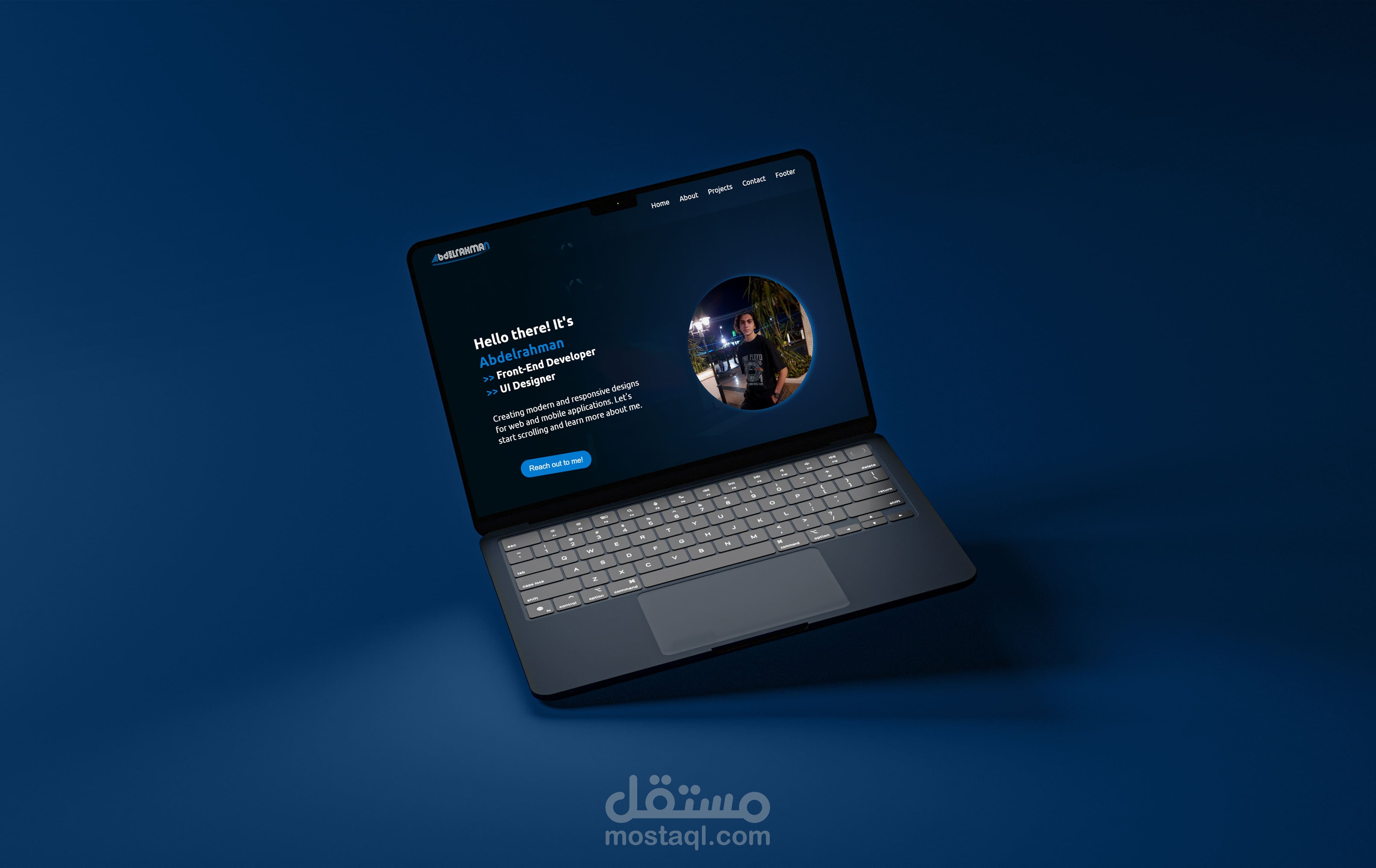 Custom Web Portfolio - UI/UX