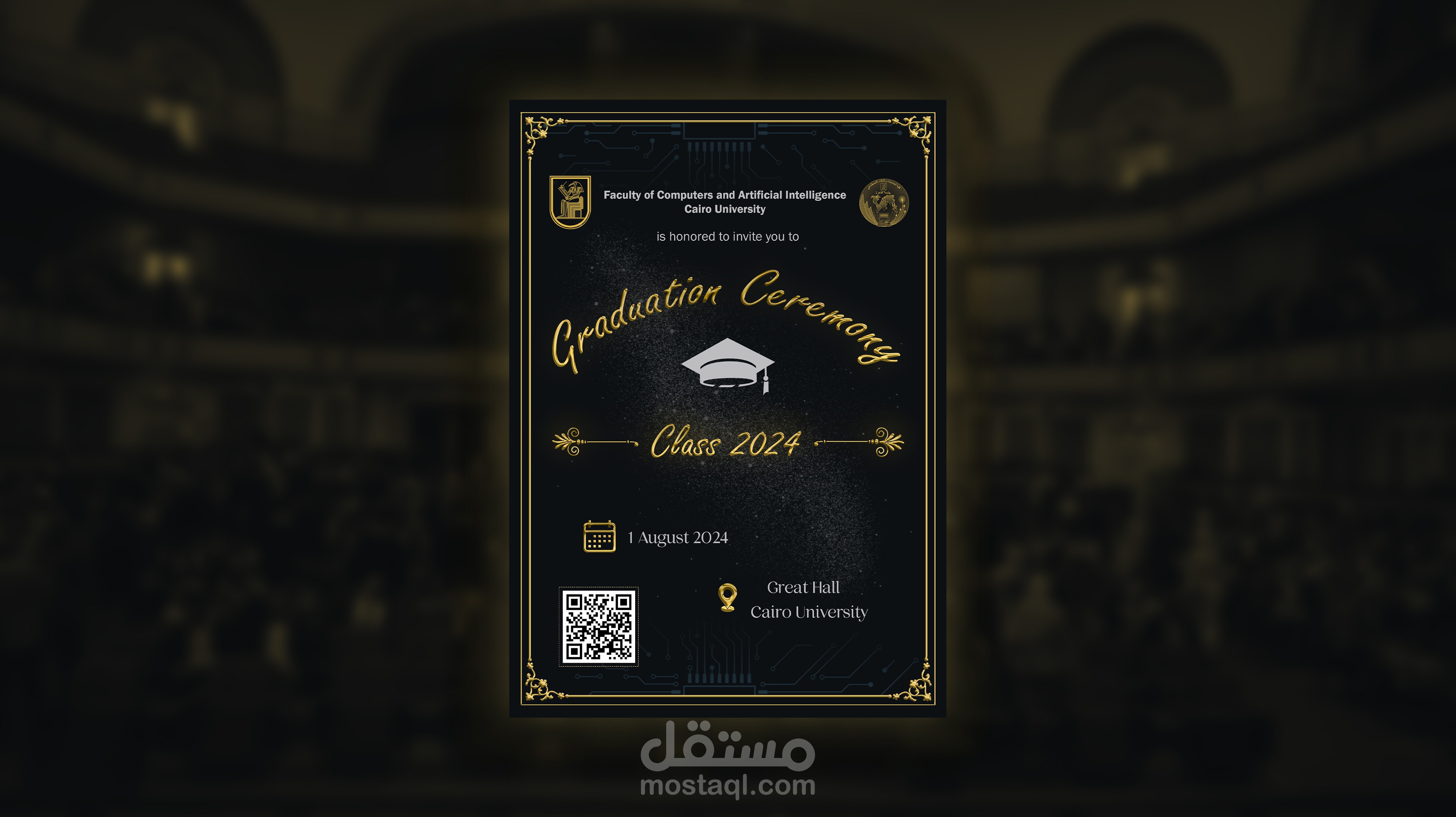 Printed Invitation Card - Graduation Ceremony
