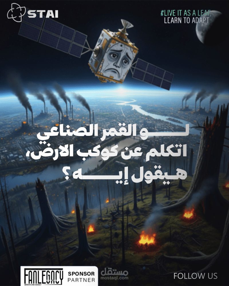 تصميم إبداعي لقضية بيئية عالمية