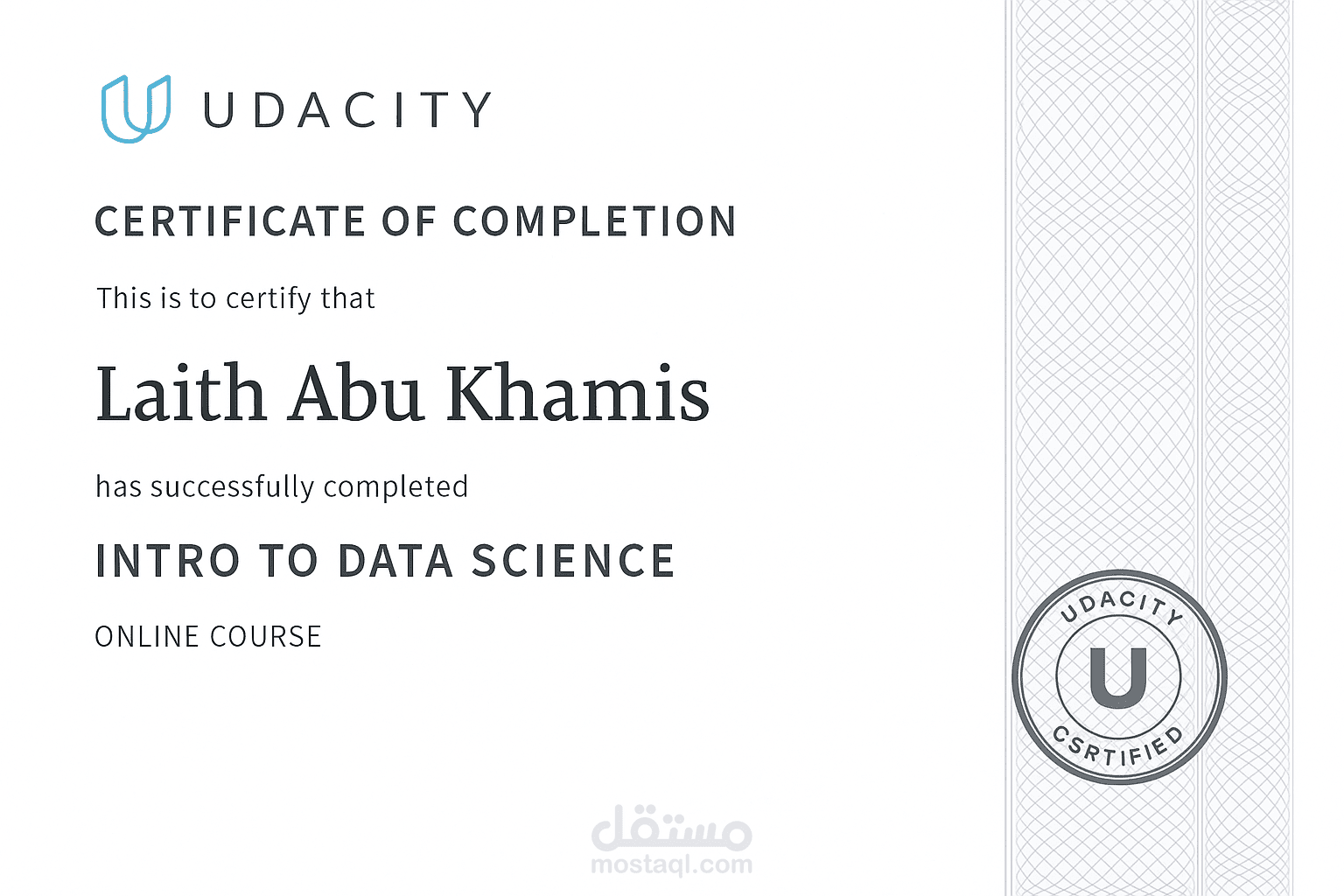 INTRO TO DATA SCIENCE