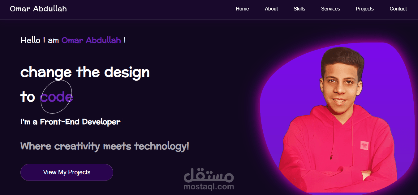 my portfolio website