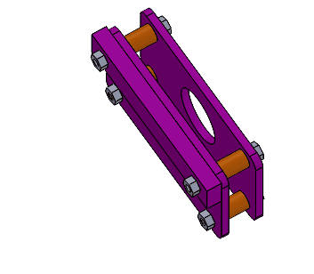 3D Mechanical Clamp/Bracket Assembly – Precise Engineering Design