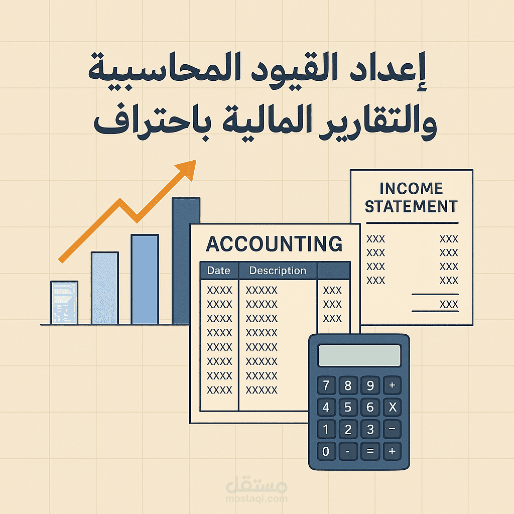 إعداد القيود المحاسبية والتقارير المالية باحتراف