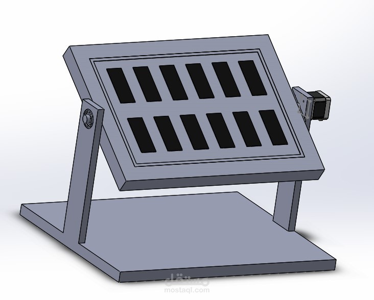 Automatic rotation solar panel stand