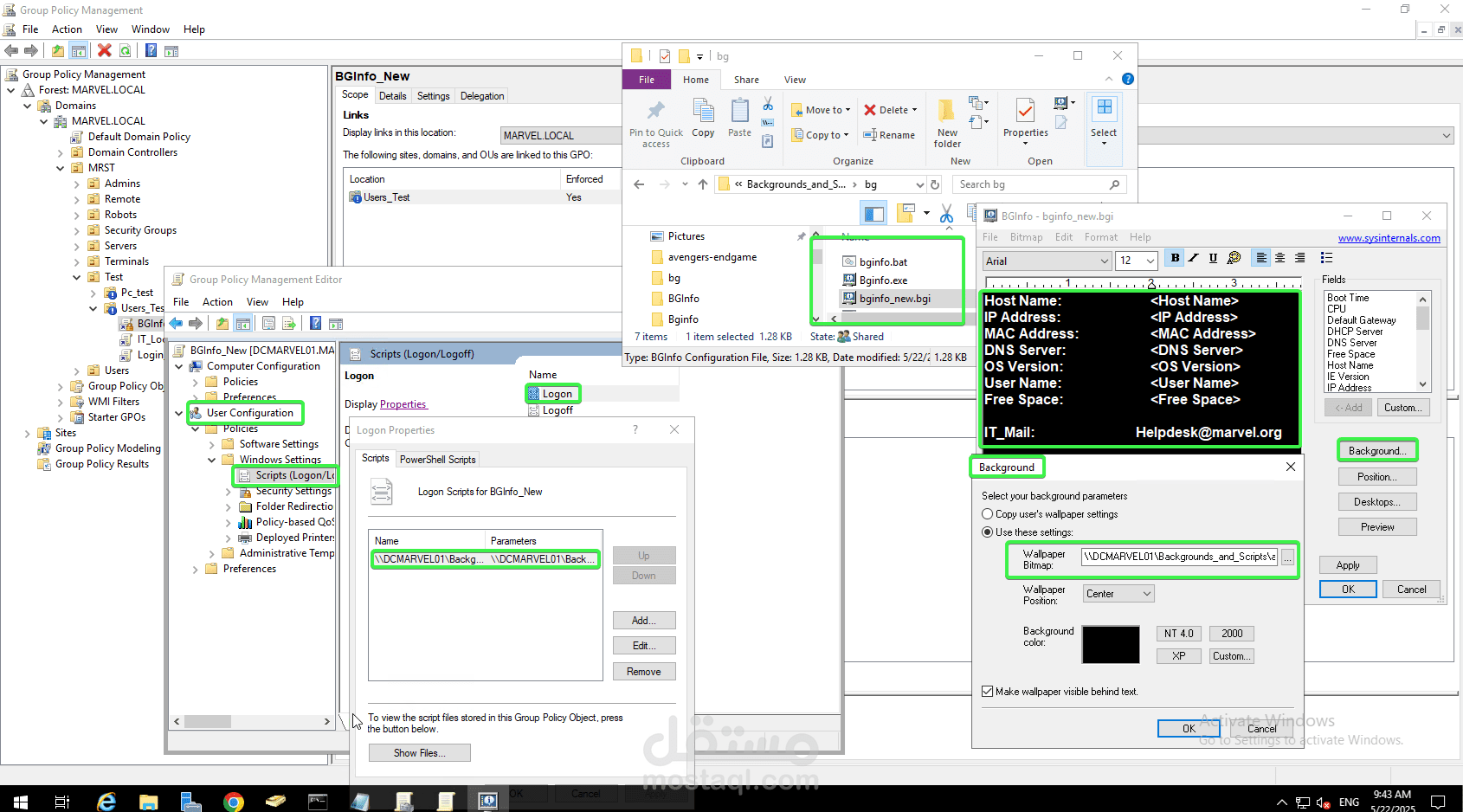 Solving BGInfo Deployment Challenges in Active Directory Environments