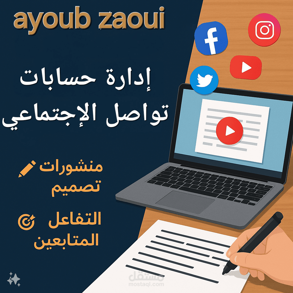 إدارة حسابات وسائل تواصل الإجتماعي