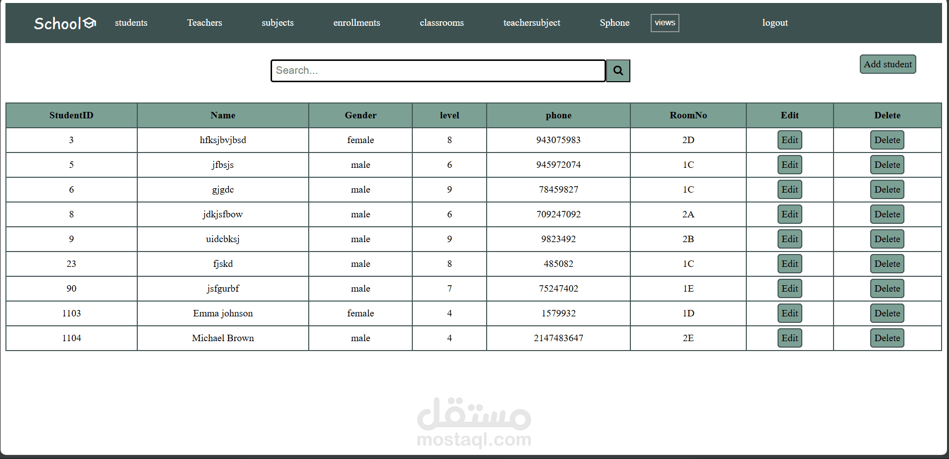 School Managment System
